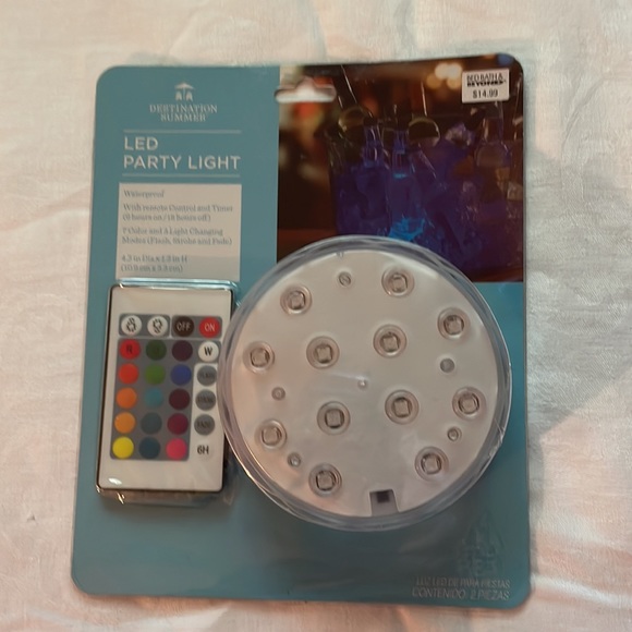Destination Summer Party Supplies Destination Summer Led Party Light With Remote Multiple